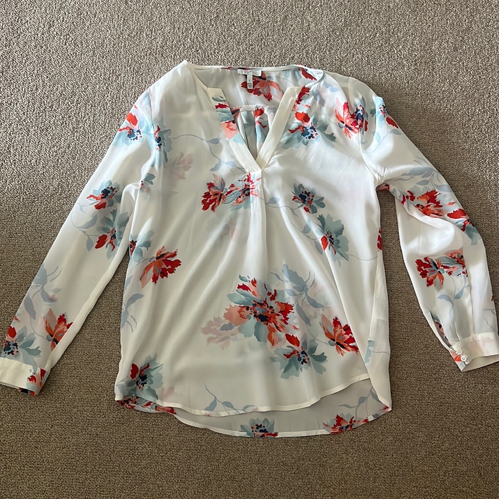 Joie womens silk blouse
